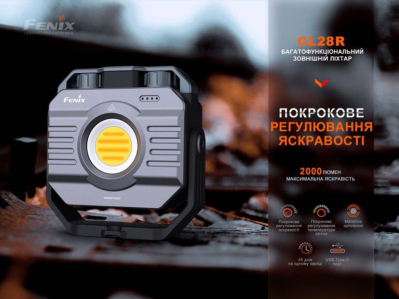 Кемпинговый фонарь Fenix CL28R с функцией Powerbank (10000 mAh)