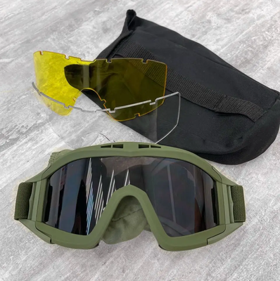 Тактичні захисні окуляри 11-0+3 змінні лінзи в комплекті