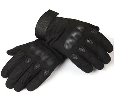 Повнопалі військові рукавички (похідні, армійські, захисні, мисливські) FQ16S007 Чорний, M