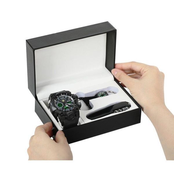 Мужские наручные часы Besta Box Peremoga Set с компасом + подарочный набор