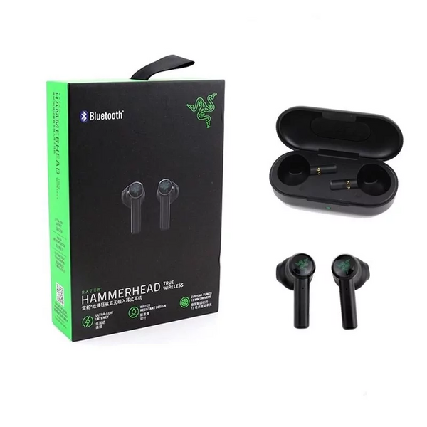 Беспроводные Bluetooth наушники Razer Hammerhead True WL Mic с кейсом (Black)