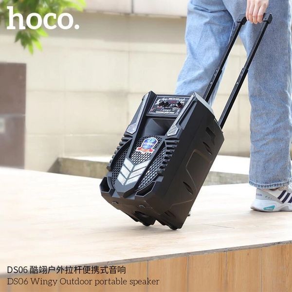 Акустична колонка Hoco DS06 bluetooth + мікрофон (Чорний)
