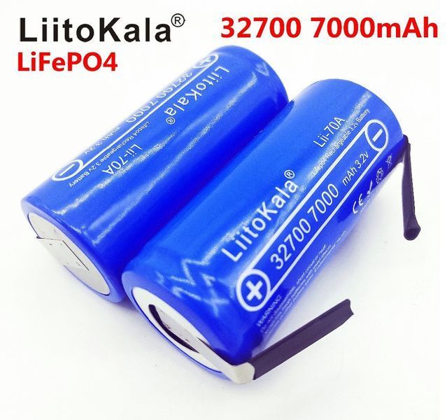 Акумулятор Li-ion Liitokala Lii-70A 32700 7000 мАч під пайку (Синій)