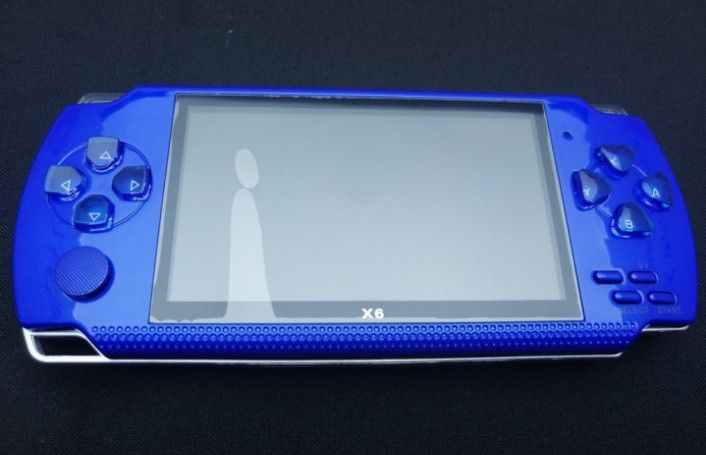 Портативная игровая приставка консоль Psp Х6 4.3" экран 8 ГБ Синий