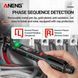 Мультиметр ручка тестер Aneng A3008 Pro с ЖК дисплеем + фонарик + набор сменных насадок для щупа