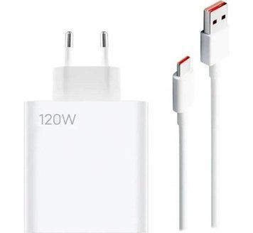 Зарядное сетевое устройство MI120W с кабелем (Белый)