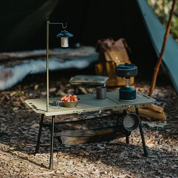 Стол складной Naturehike CNK2450JJ025 (80х40 см) алюминий Черный