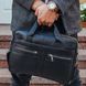 Сумка для ноутбука и документов Tiding Bag (39 x 28 x 8 см) портфель из натуральной кожи Черный
