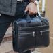 Сумка для ноутбука и документов Tiding Bag (39 x 28 x 8 см) портфель из натуральной кожи Черный
