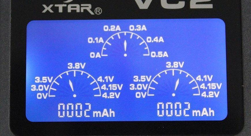 Зарядний пристрій&nbsp;з дисплеєм XTAR VC2
