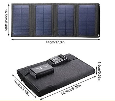 Складний сонячний заряд Solar panel 15W 1xUSB (X001JA)