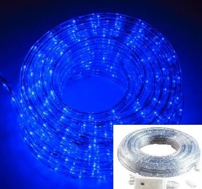 Світлодіодна стрічка LED 100м 220V Дюралайт Синя
