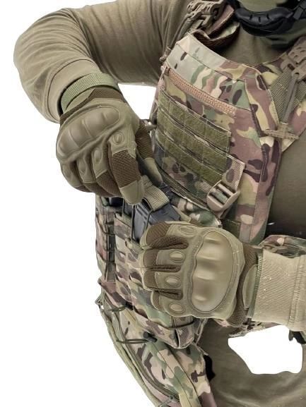 Комплект плитоноски з підсумками та напашником, швидким скиданням (без плит) Мультикам