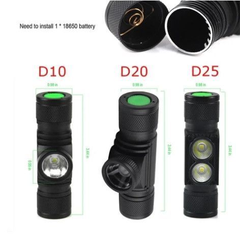 Налобный фонарь Boruit D20 XM-L2 Zoom 1000 Lm (Оригинал) Фонарик