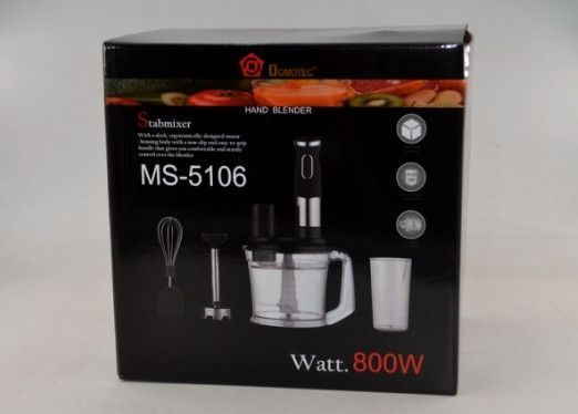 Блендер Domotec MS 5106 800W 2 в 1