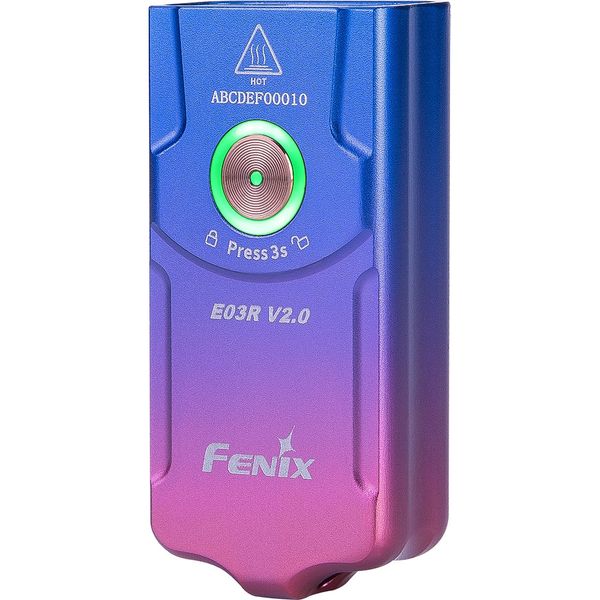 Карманный фонарь-брелок Fenix E03R V2.0 500лм (Сиреневый)