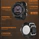 Мужские водостойкие тактические наручные часы North Edge Solar Compass (Черные)