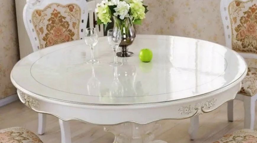 М'яке скло Прозора силіконова скатертина на стіл Soft Glass Захист для меблів 3.6х1.0 м Товщина 1.5 мм