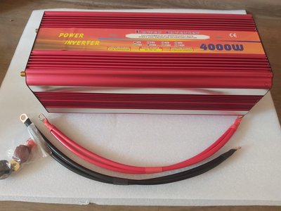 Інвертор напруги Wave Inverter 4000 Вт 12-220В (Червоний)