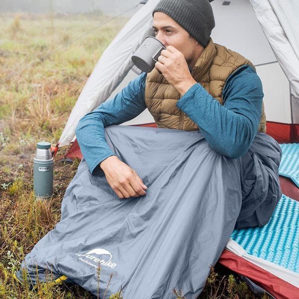 Надлегкий спальний мішок Naturehike LW180 NH21MSD09 Правий (розмір М) Коричневий