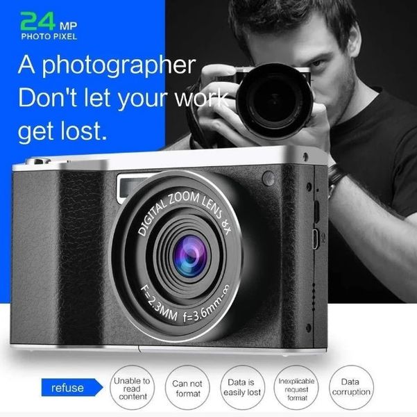 Цифровая камера CamKing X9 1080P 4.0 Inch 24MP фотоаппарат