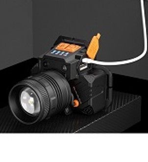 Налобний ліхтар Y10-T6 zoom + датчик руху + microUSB + PowerBank
