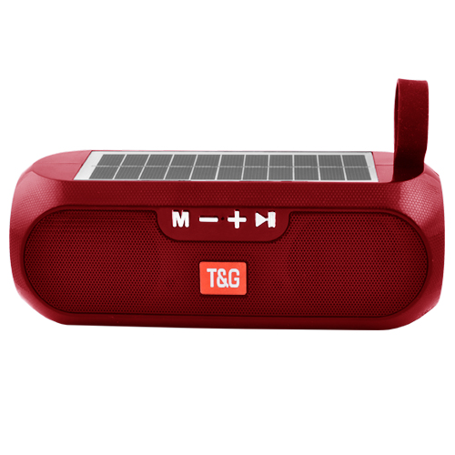 Вluetooth колонка T&G TG182 с солнечной панелью и Power Bank red