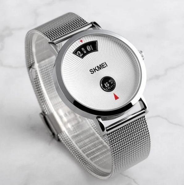 Мужские наручные часы Skmei 1489 Серебристые