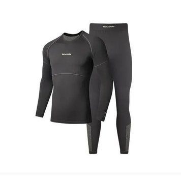 Комплект чоловічої демісезонної термобілизни Naturehike CYY2342GC010 (Графіт) розмір XL