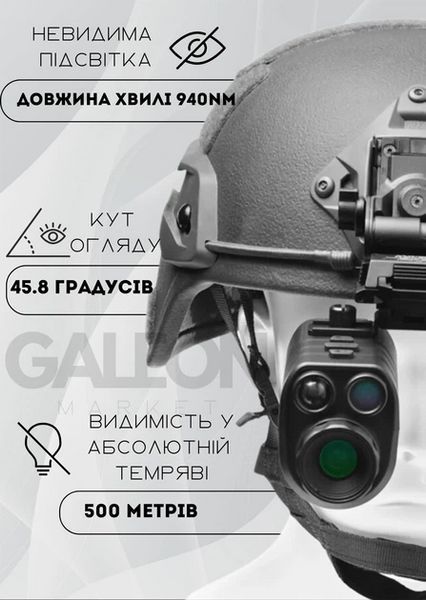 Прибор ночного видения NVG 40 с креплением на шлем Wilcox Wilcox L4G24 (до 500м в темноте)