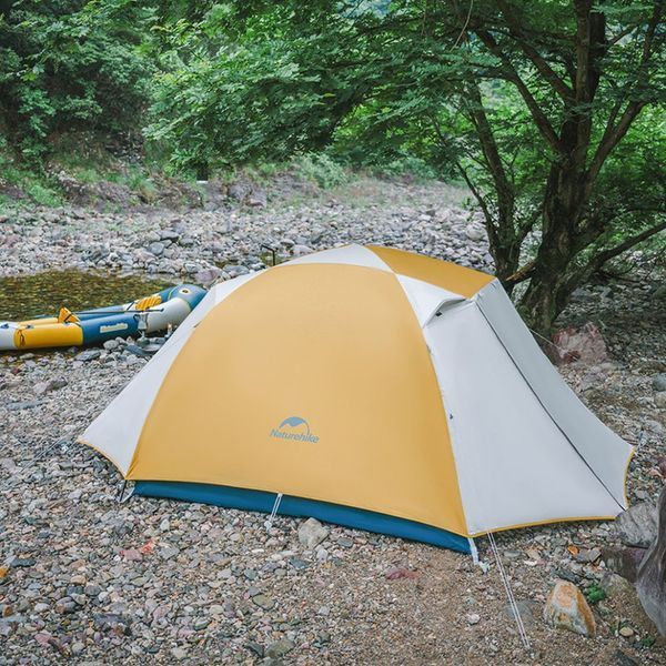 Палатка трехместная кемпинговая Naturehike CNK2300ZP024 (Желтый)