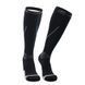 Високі водонепроникні шкарпетки Dexshell Compression Mudder (Чорні із сірим) XL