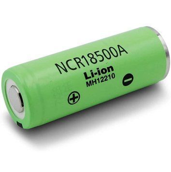 Акумулятор 18500 Panasonic NCR18500A (Li-Ion) 2040 mAh 3.8A 4.2/3.6/2.75V Зелений