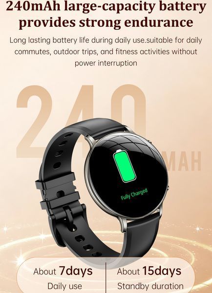 Умные женские часы Smart Rose с фонариком (2 ремешка)
