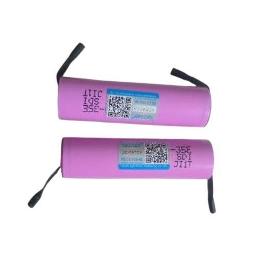 Акумулятор 18650 VariCore Li-ion 3500 mAh 3.7 V 35Е N під паяння 13A Рожевий