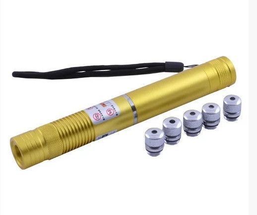 Лазерна указка YX-B008 10000mW (5 насадок) Синій лазер