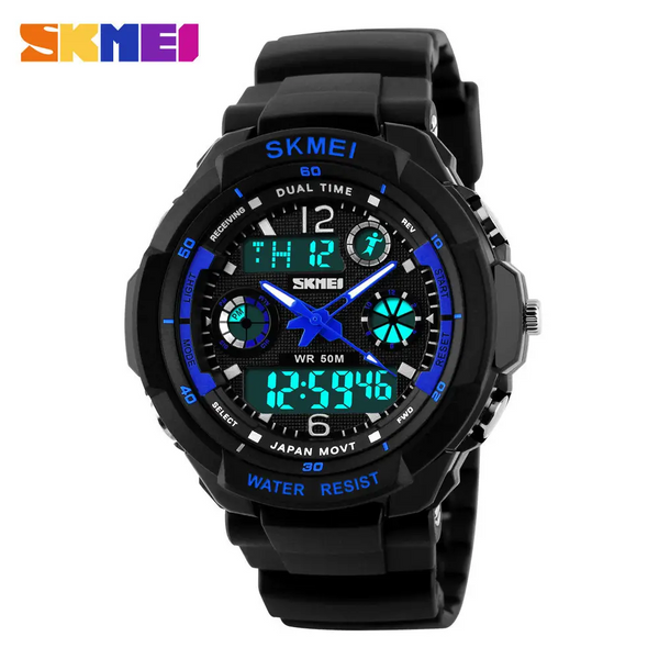 Дитячий спортивний наручний годинник Skmei 1060 s-shock Синій