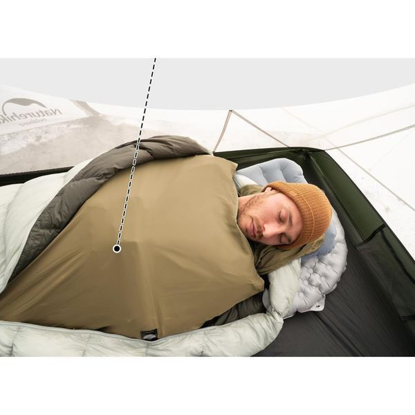Подкладка для спального мешка Naturehike CNH22SD016 нейлон (Коричневый)