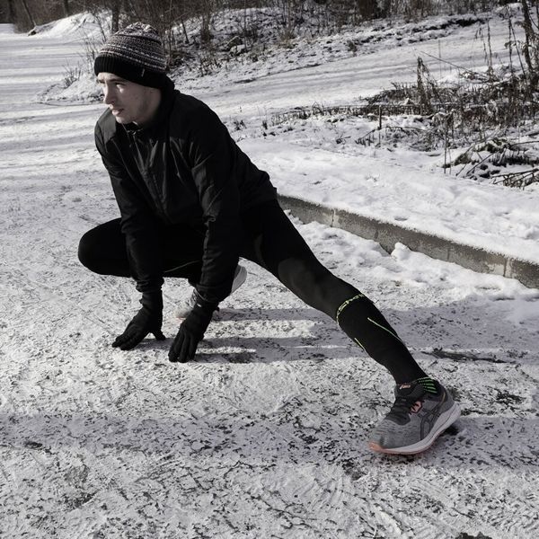 Высокие водонепроницаемые носки Dexshell Compression Mudder (Черные с желтым) S