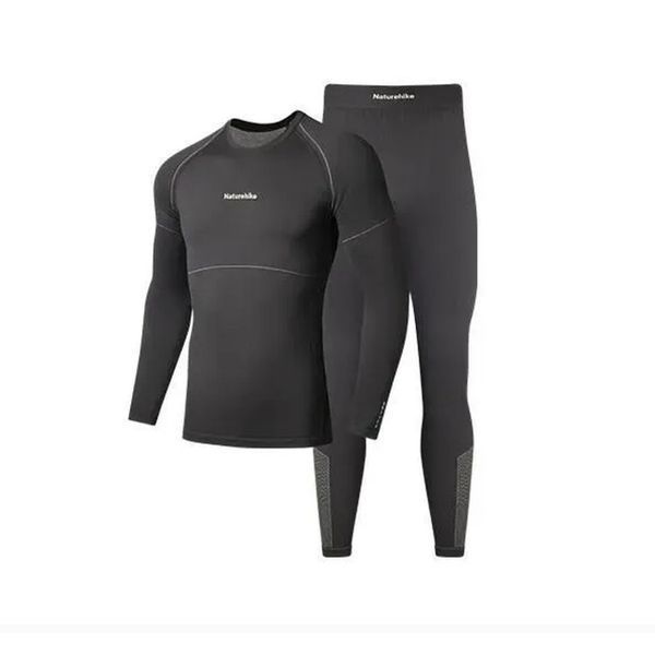 Комплект чоловічої демісезонної термобілизни Naturehike CYY2342GC010 (Графіт) розмір XXL