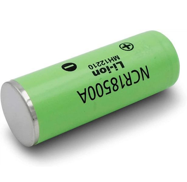 Акумулятор 18500 Panasonic NCR18500A (Li-Ion) 2040 mAh 3.8A 4.2/3.6/2.75V Зелений