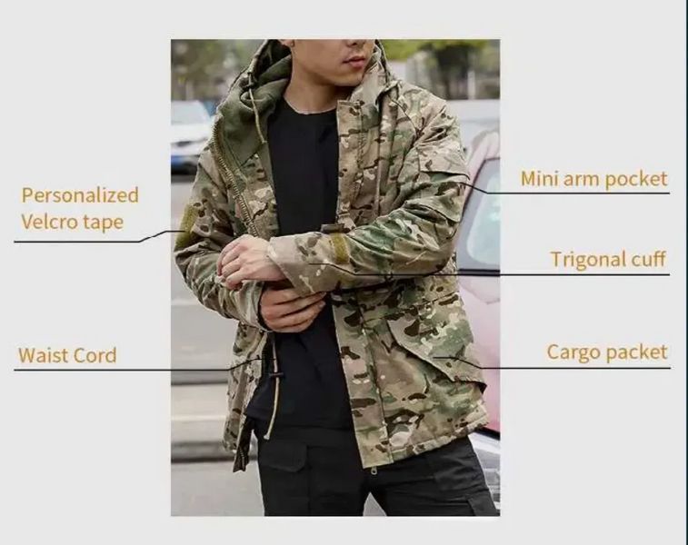 Тактическая утепленная куртка Idogear G8 на флисе (Мультикам) размер M