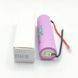 Акумулятор 18650 VariCore Li-ion 3500 mAh 3.7 V 35Е N під паяння 13A Рожевий
