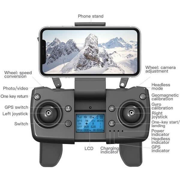 Квадрокоптер L900 PRO 6K GPS с кейсом (до 1200м) 28 минут полета