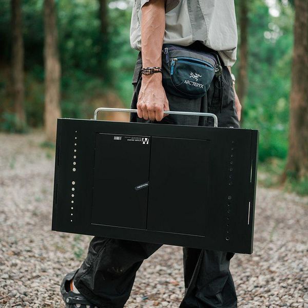 Стіл для барбекю сталевий Naturehike CNK2300CW014 (Чорний)