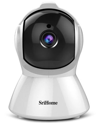IP-камера автоматичного стеження SriHome SH025 1080P AI Білий EU Plug