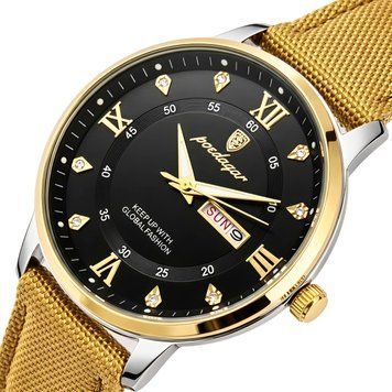 Годинник чоловічий наручний Hemsut Poedagar Sahara Gold (2 ремінці)