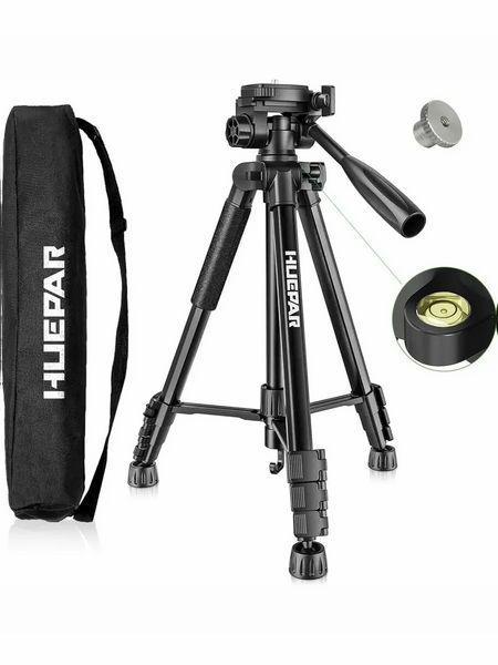 Штатив тринога Huepar TPD14 (50-140 см) з різзю 1/4 дюйма Чорний
