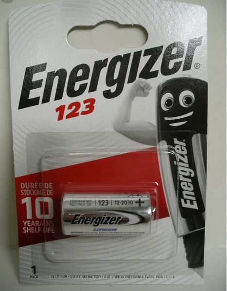 Батарейка Energizer CR123А 3V в блистере