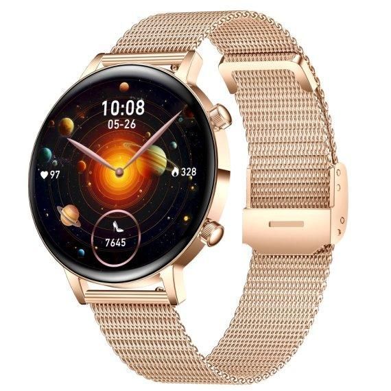 Часы умные наручные Smart Flower X Gold (2 ремешка)